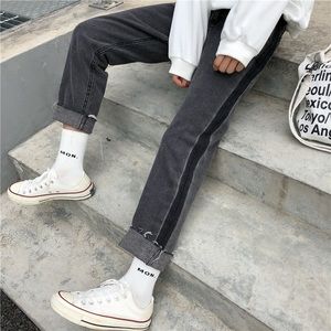 New black cropped skinny jeans